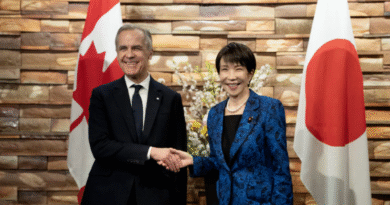 卡尼抵达东京签署协议：加强加国与日本的军事和贸易联系