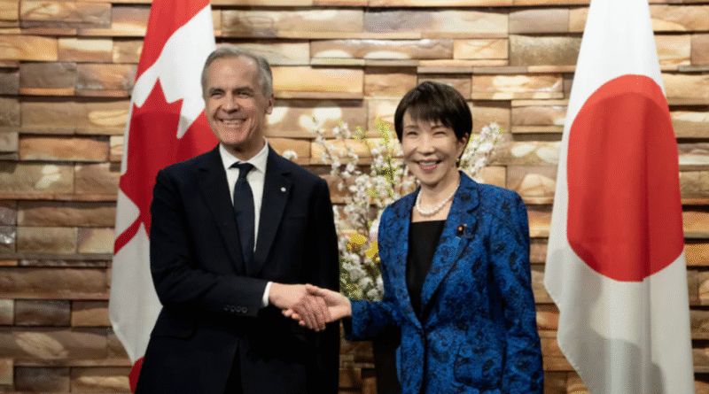 卡尼抵达东京签署协议：加强加国与日本的军事和贸易联系